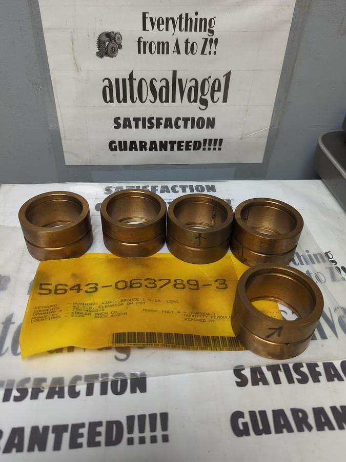KOHLER-MACH,454MA84-1,BRONZE LINL BUSHING 1-9/16 INCH LONG LOT OF 5 NOS