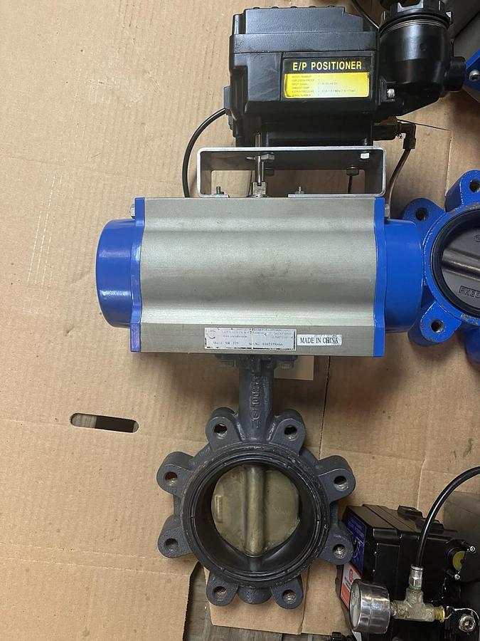 Used ABZ NIBCO,SR-115, ACTUATOR LD2000 BUTTERFLY VALVE 4" 200PSI E/P POSITIONER