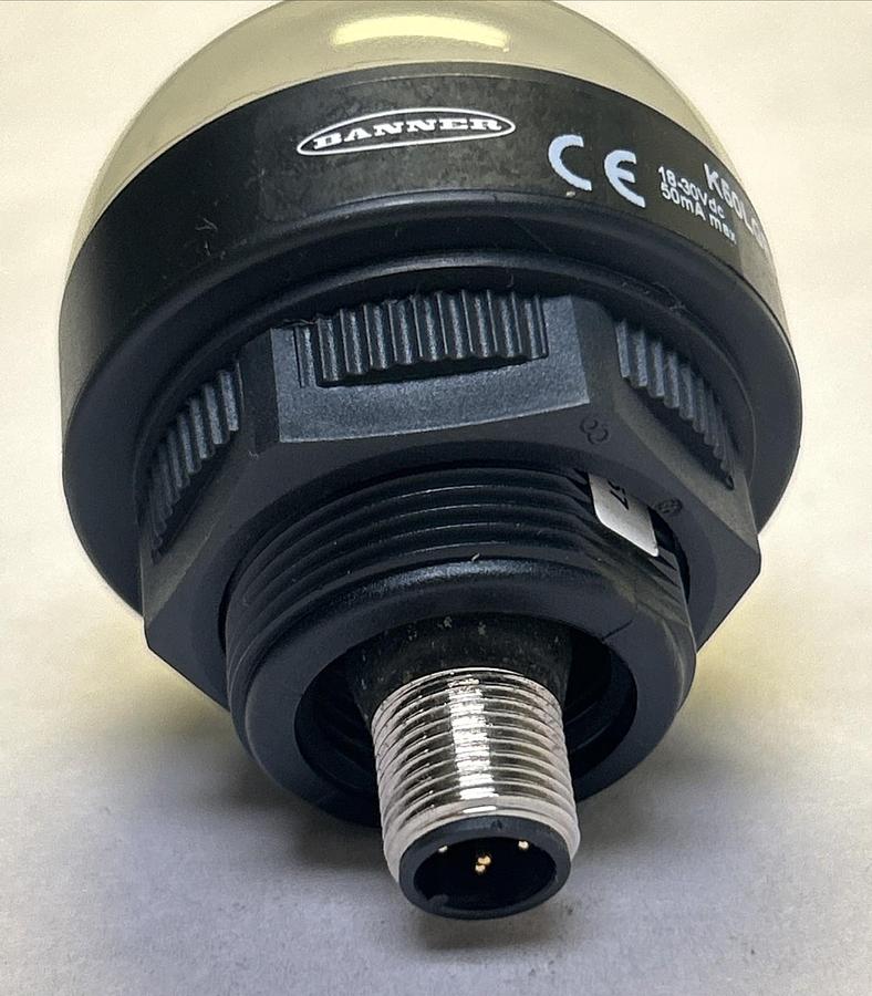 Used BANNER,K50LGRY6PQ,INDICATOR LIGHT LOT OF 2