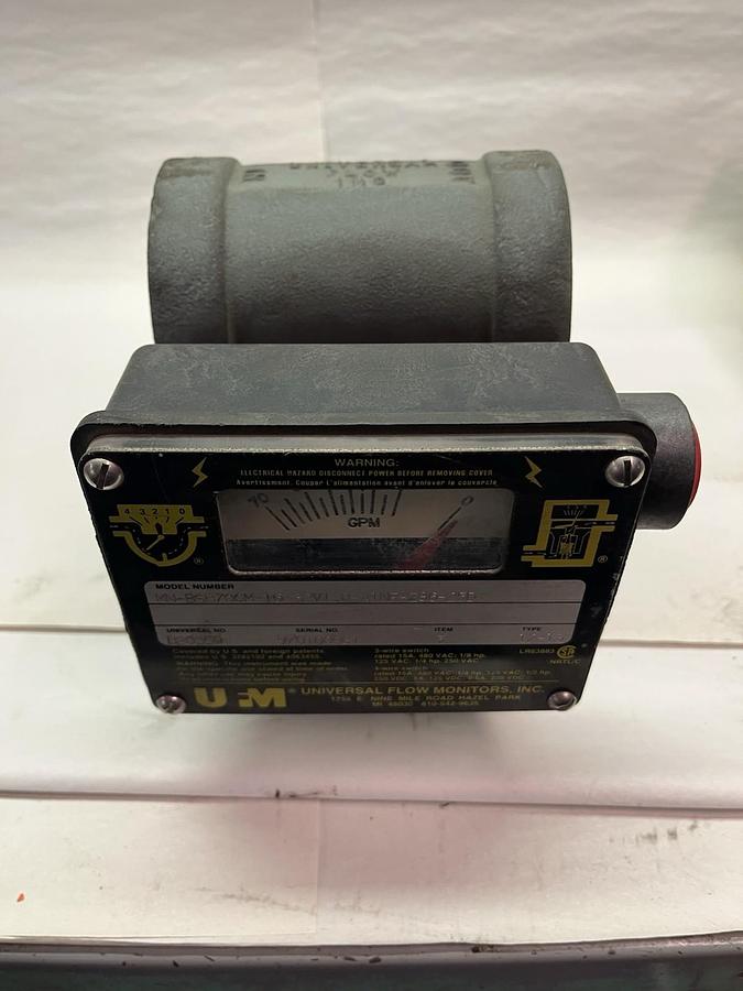 UNIVERSAL FLOW MONITORS,MN-BSB70GM-16-32V1.0-A1NR-Z86-25D,FLOW METER 2.5"