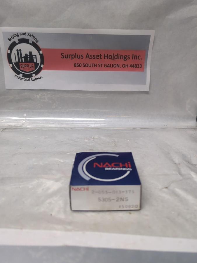 NACHI,5305-2NS,DOUBLE ROW ANGULAR CONTACT BEARING SEALED BOX NOS