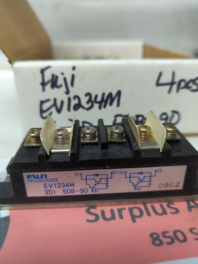 Used FUJI,EV1234M,TRANSISTOR MODULE LOT OF 4 PRE-OWNED