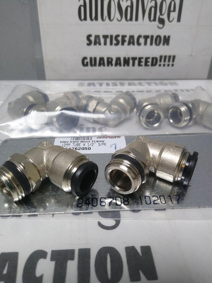 NBRANDED,61762050,TUBE MALE SWIVEL ELBOW 12MMX1/2 IN LOT OF 7 NOS