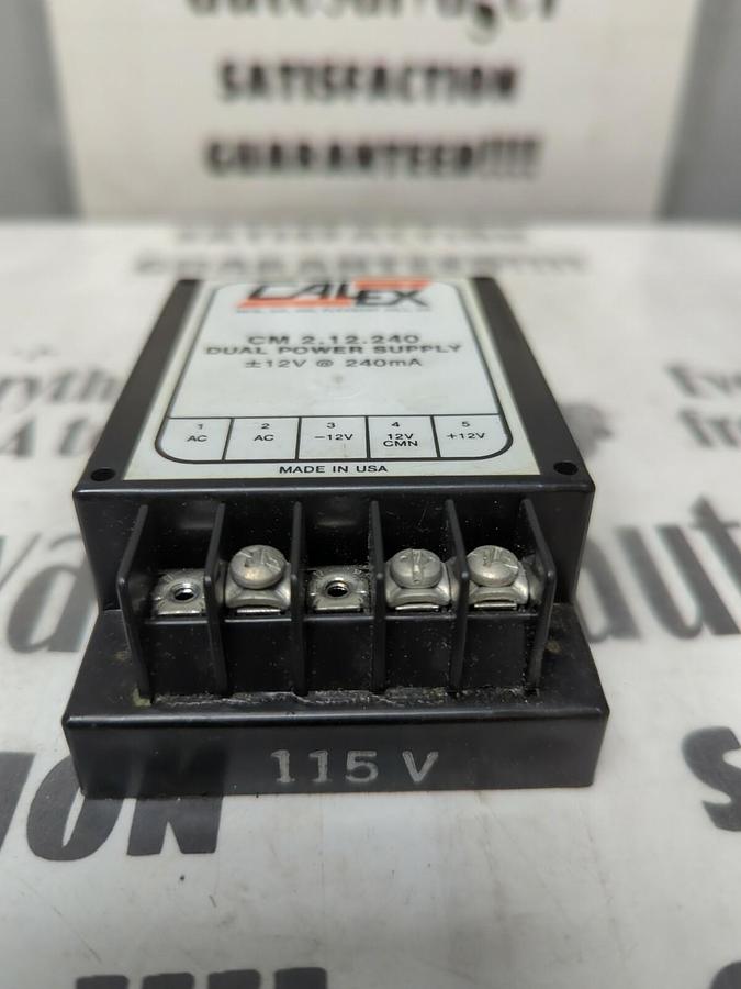 CALEX,MODEL CM 2.12.240,DUAL POWER SUPPLY NO BOX  NOS