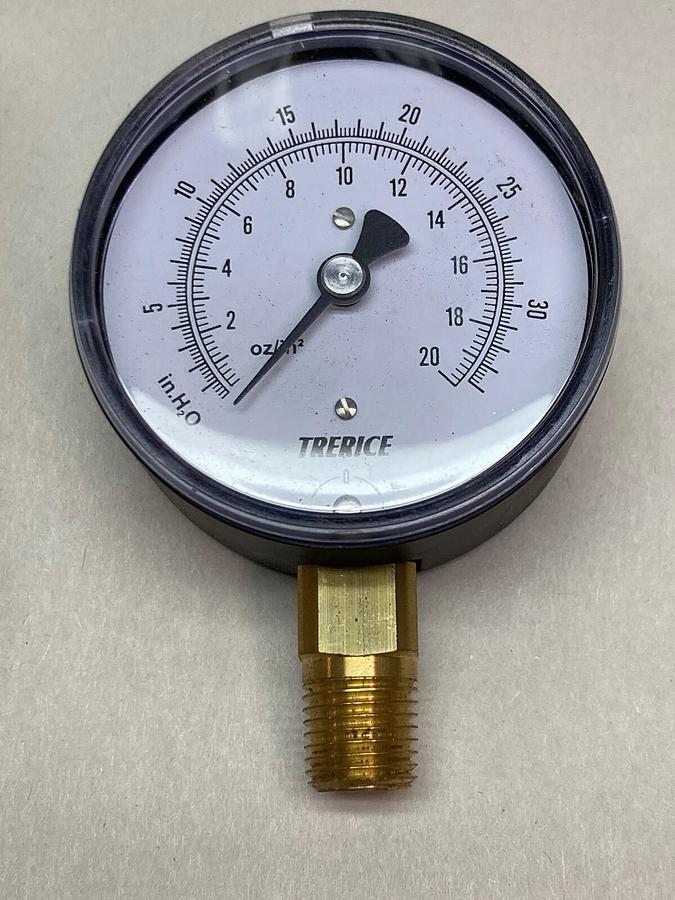 Trerice,760B2502LT662,2 1/2 Inch Pressure Gauge 0-30