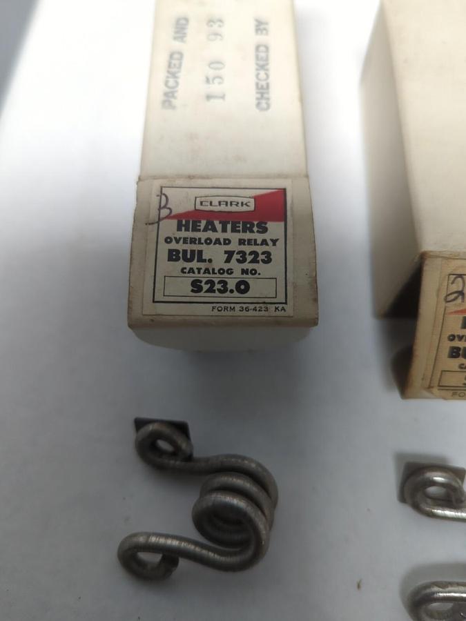 CLARK,S-23.0,OVELOAD HEATER ELEMENT LOT OF 11 NOS