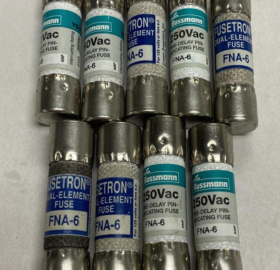 Bussmann,FNA-6,Lot of 9 NOS