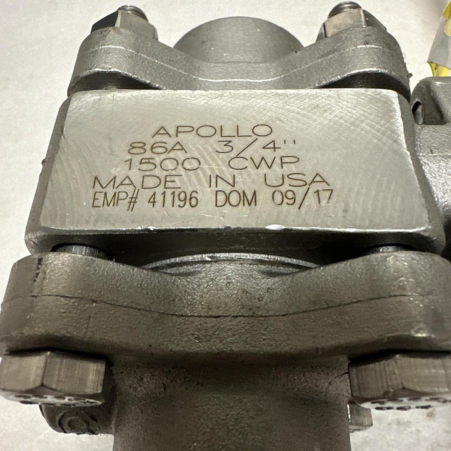 Apollo,86A-104-01,3/4" 1500 CWP Stainless Steel Valve