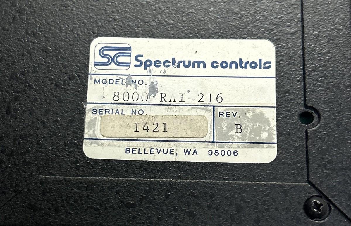 Used SPECTRUM CONTROLS,8000-RAI-216,INPUT MODULE