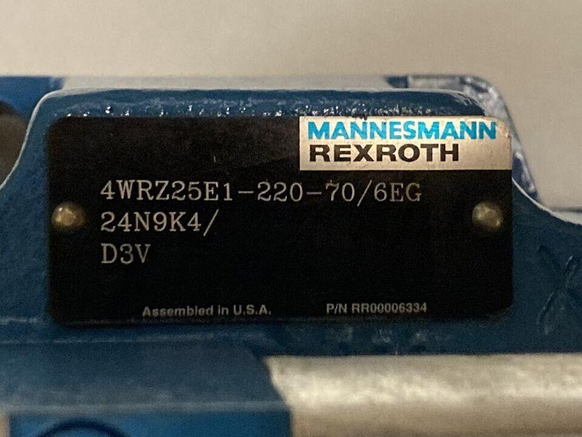 Used Rexroth,4WRZ25E1-220-70/6EG24N9K4/D3V,Directional Control Valve