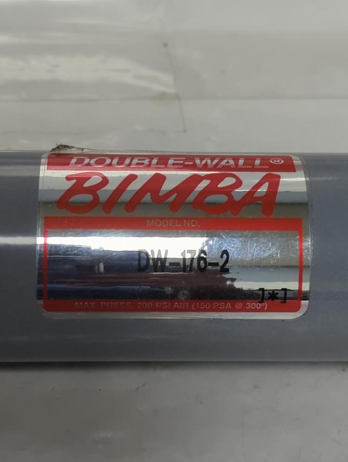 Used BIMBDA,DW-176-2,DOUBLE WALL PNEUMATIC CYLINDER PRE-OWNED