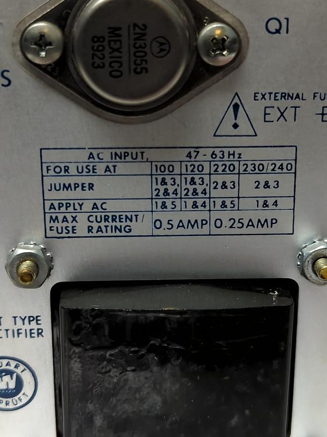 Used POWER-ONE,HB5-3/OVP-A,POWER SUPPLY 5VDC @ 3.0AMPS W/OVP PRE-OWNED