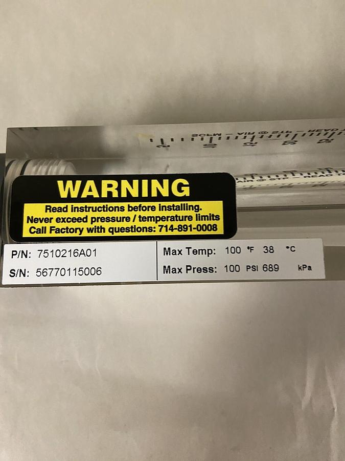 KING INSTRUMENTS,7510216A01,FLOW METER