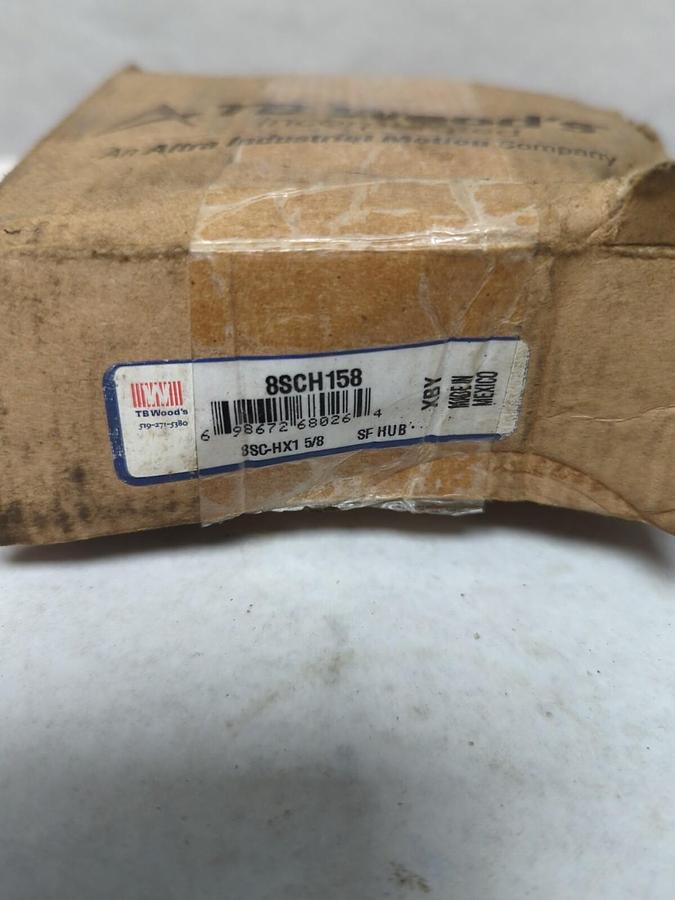 TB WOOD'S,8SCH158,8SC-HX1-5/8 SF HUB NOS