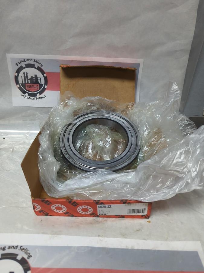 FAG,6020-2Z,DEEP GROOVE BALL BEARING NOS