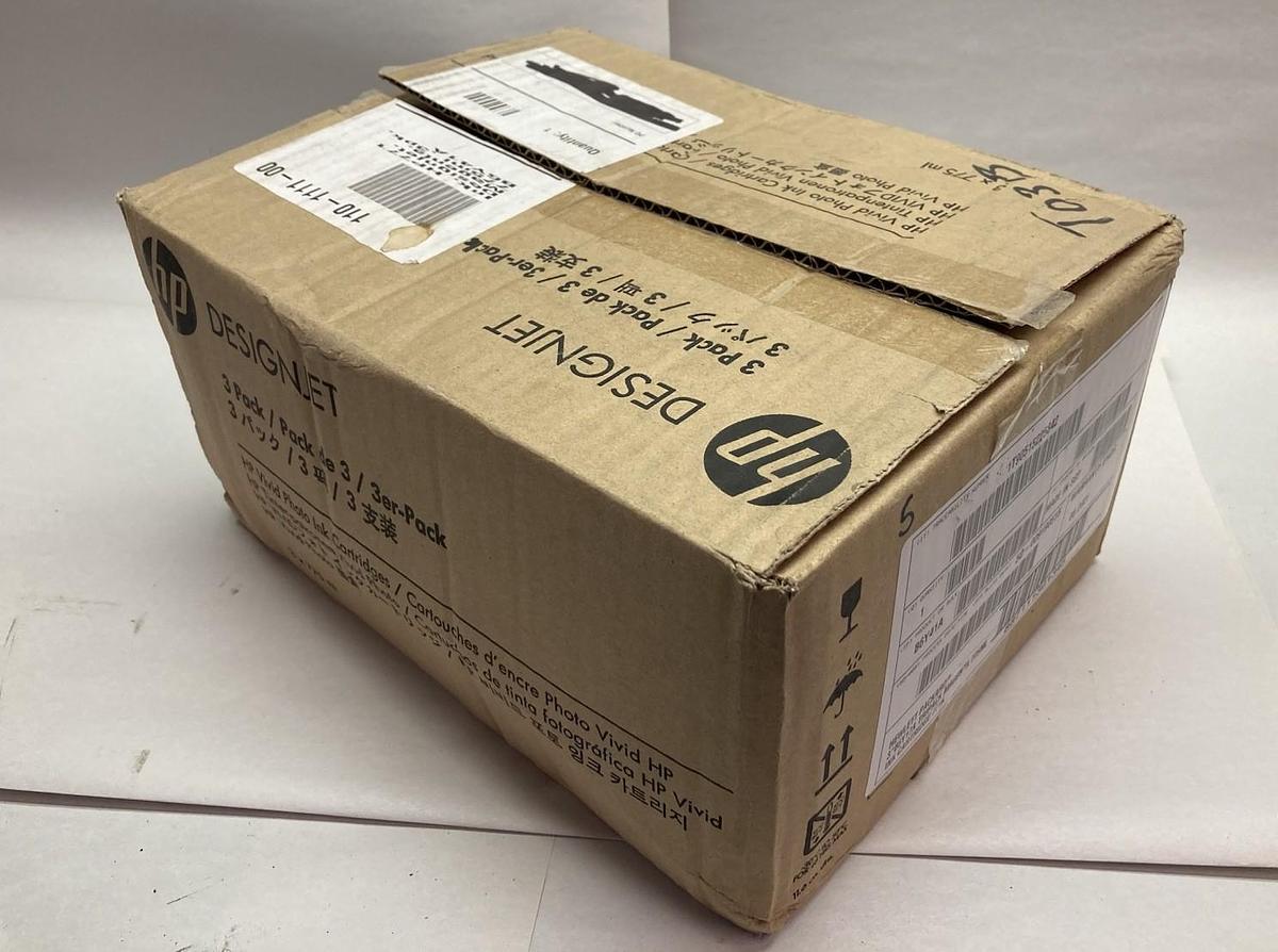 Used Hewlett Packard,B6Y41A,Magenta Ink Cartridge Tripack 775ML - REFILLED