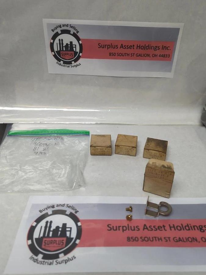 WESTINGHOUSE,966-496-F,TYPE MW OVERLOAD THERMAL HEATER RELAY LOT OF 4 NOS