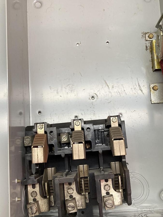 Used General Electric,THN3362,DISCONNECT Safety Switch Model 10 60A 600VAC