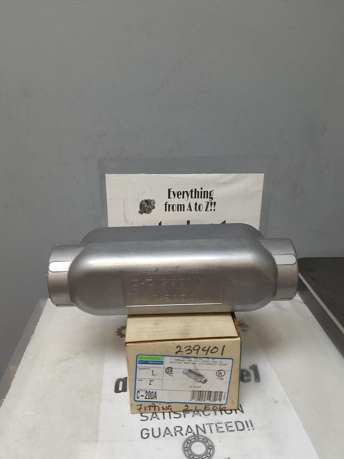 OZ-GEDNEY,C-200A,TYPE C 2 INCH ALUMINUM CONDUIT BODY NEW