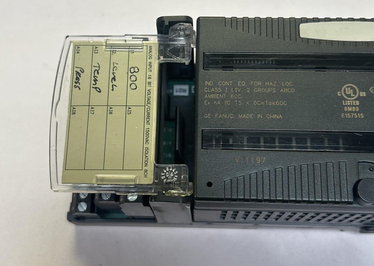 Used GE FANUC,IC200ALG240-GC,ANALOG INPUT MODULE