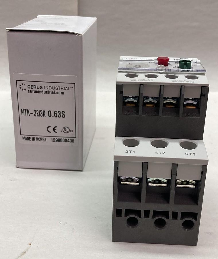Cerus Industrial,MTK-32/3K 0.63S,Thermal Overload Relay 600Vac