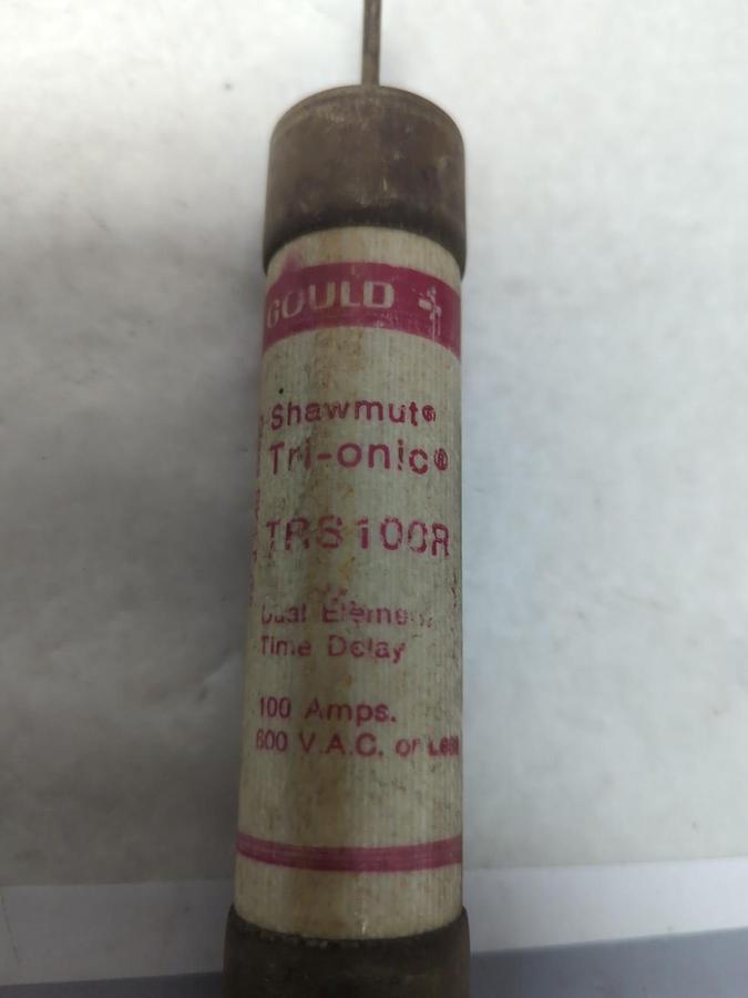 Used GOULD SHAWMUT,TRS100R,TRI-ONIC 100 AMP FUSE PRE-OWNED