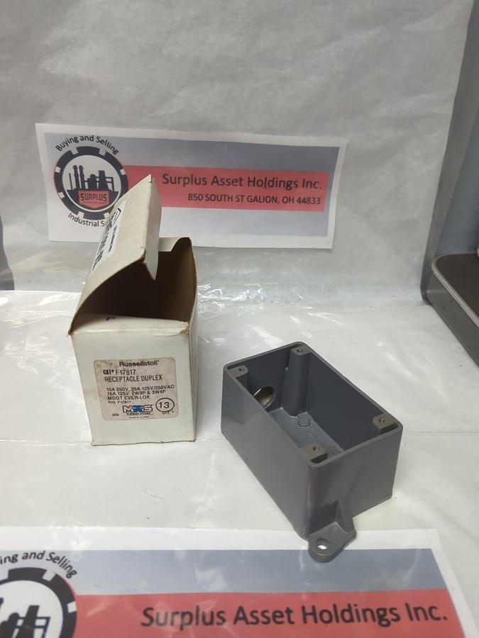 RUSSELLSTOLL,F17817,RECEPTACLE DUPLEX BOX NOS