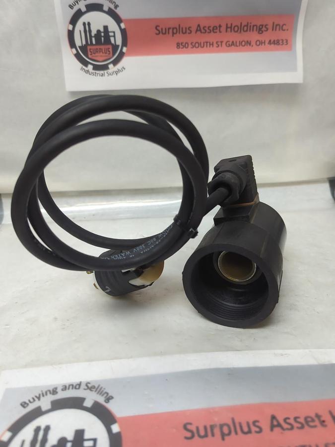 Used HAYWARD,PVC/CPVC,TRUE UNION SOLENOID VALVE WITH CORD 120VOLTS AC 50/60HZ 19WATT