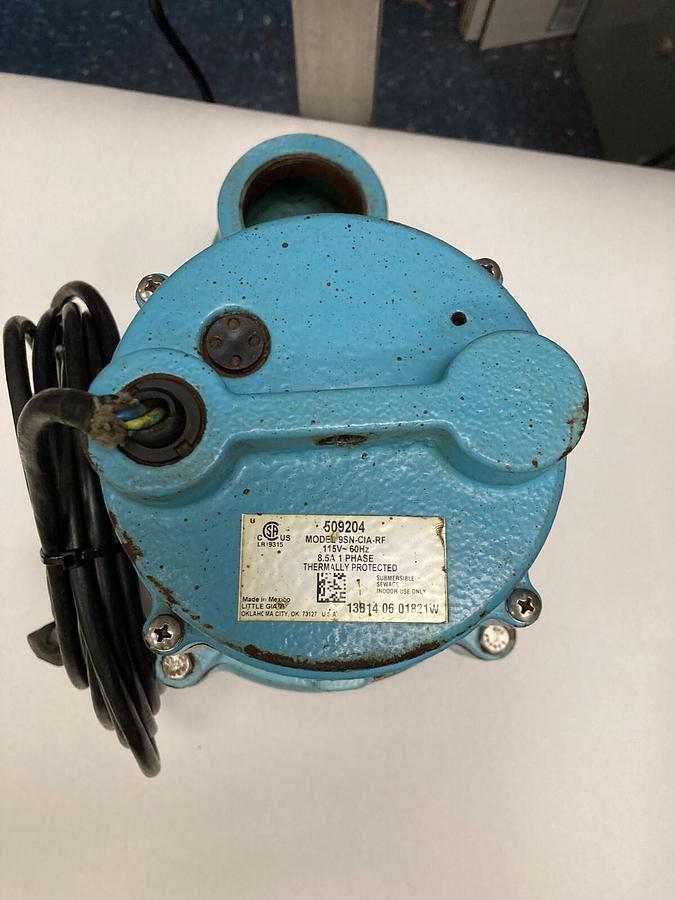 Used Little Giant,509204,Model 9SN-CIA-RF Submersible Effluent Pump