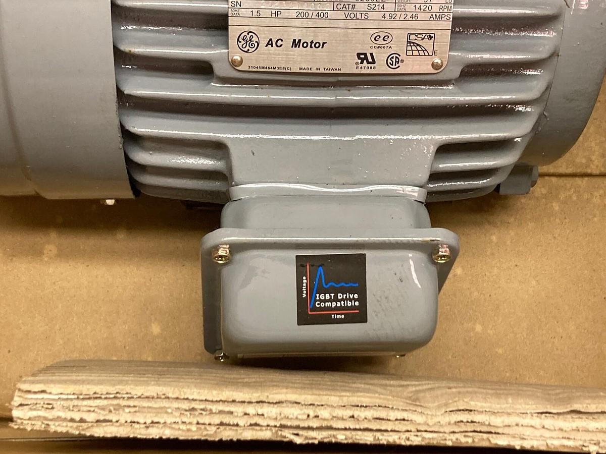 General Electric,5KE145BC202C,3-Phase AC Motor 1730rpm 1 1/2Hp 145T Frame