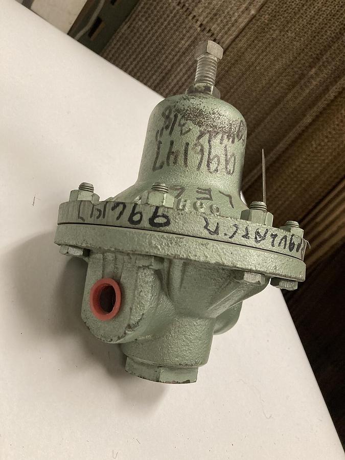 Used Cashco,Type D,Iron Pressure Regulator Valve 3/4in NPT 40-80PSI