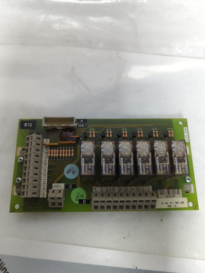 Used SIGMATEK,9324-105-00,RELAY CARD/BOARD PRE-OWNED