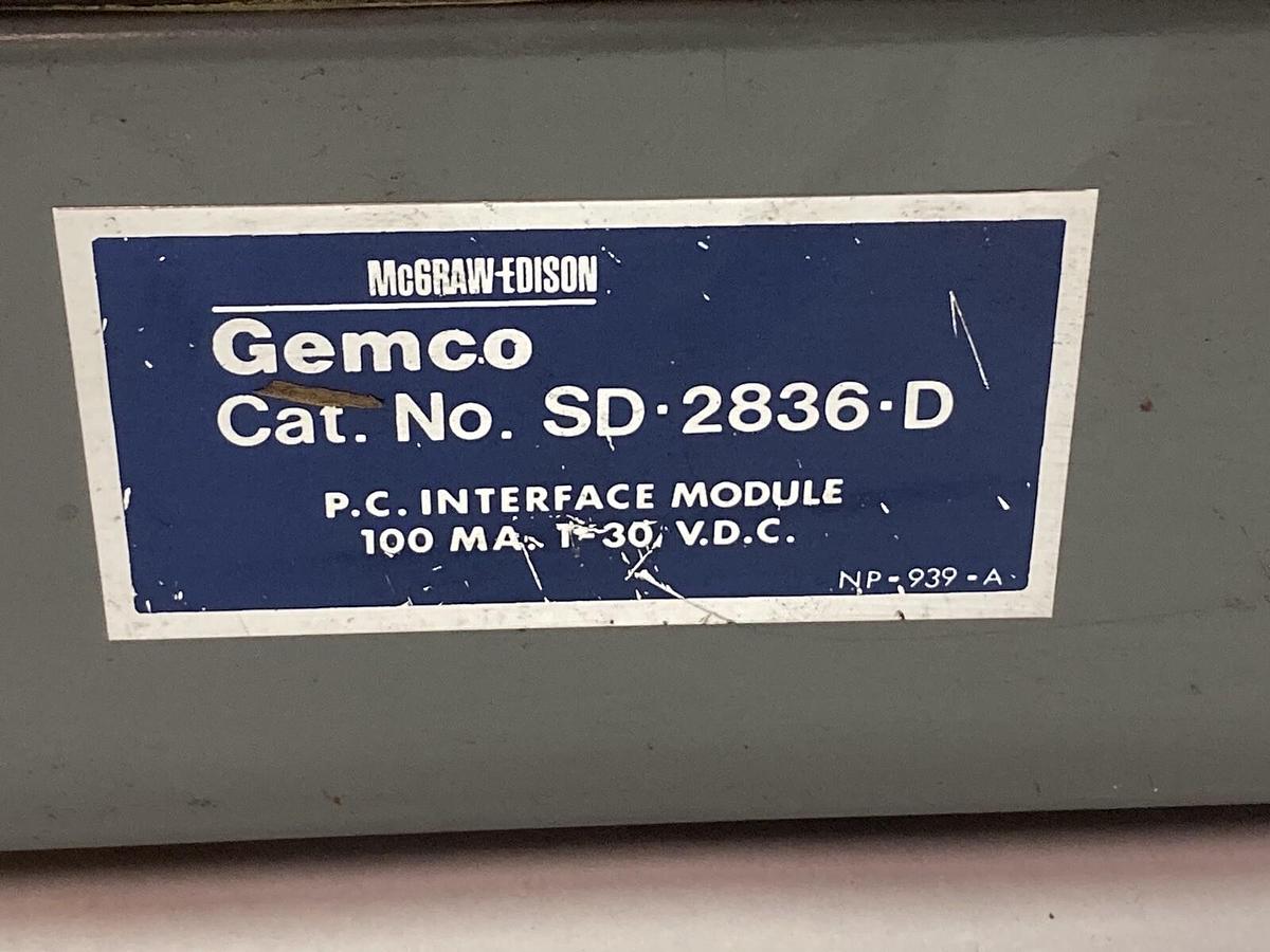 Used Gemco,SD-2836-D,PC Interface Module