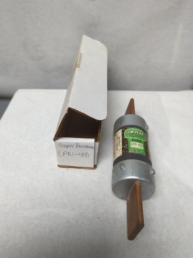 COOPER BUSSMANN,LPN-400,LOW-PEAK FUSE 400 AMP NOS