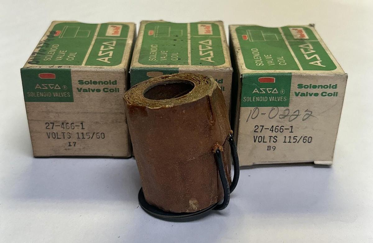 ASCO,27-466-1,SOLENOID VALVE COIL 115V LOT OF 3 NOS
