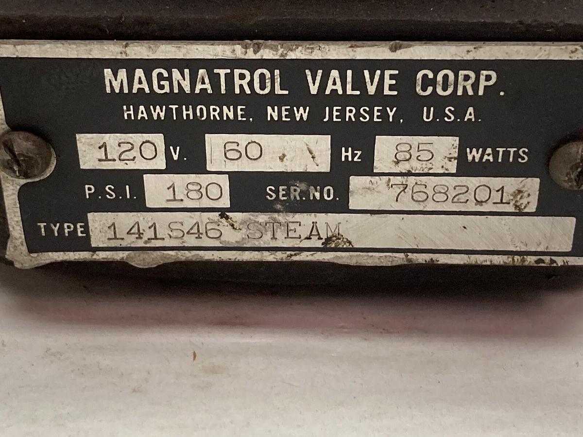 Used Magnatrol,Type 141S46,Steam Valve 120V 60Hz 85Watts 180PSI