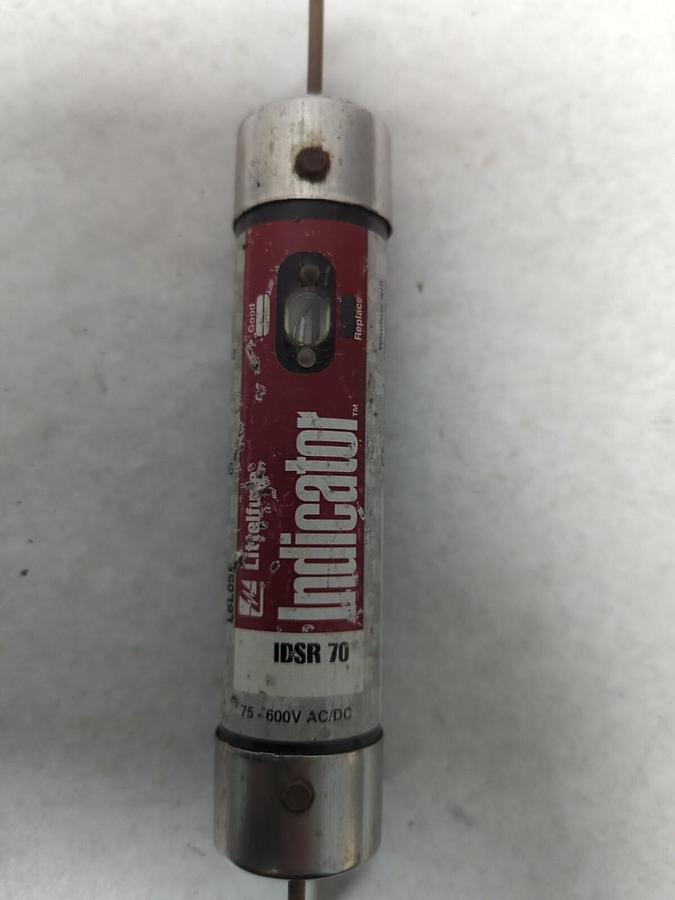 Used LITTELFUSE,IDSR-70,INDICATOR 70 AMP FUSE PRE-OWNED
