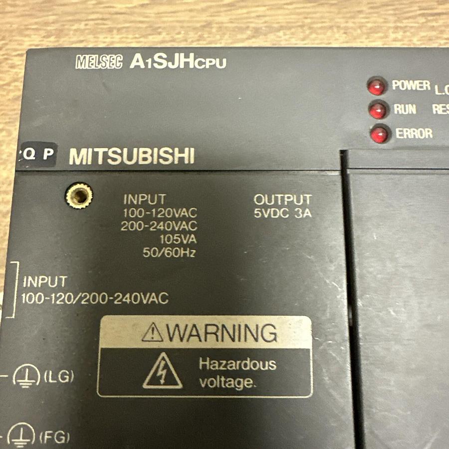 Used Mitsubishgi,A1SJHCPU,Melsec CPU w/5 Slot Rack