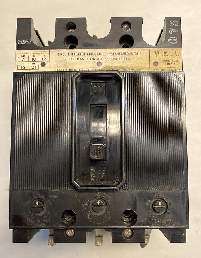 Used Allen-Bradley,EF3-A003,Circuit Breaker 3A 600V 3 Poles