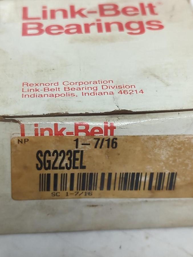 LINK BELT,SG223EL,INSERT BEARING 1-7/16 INCH BORE NOS