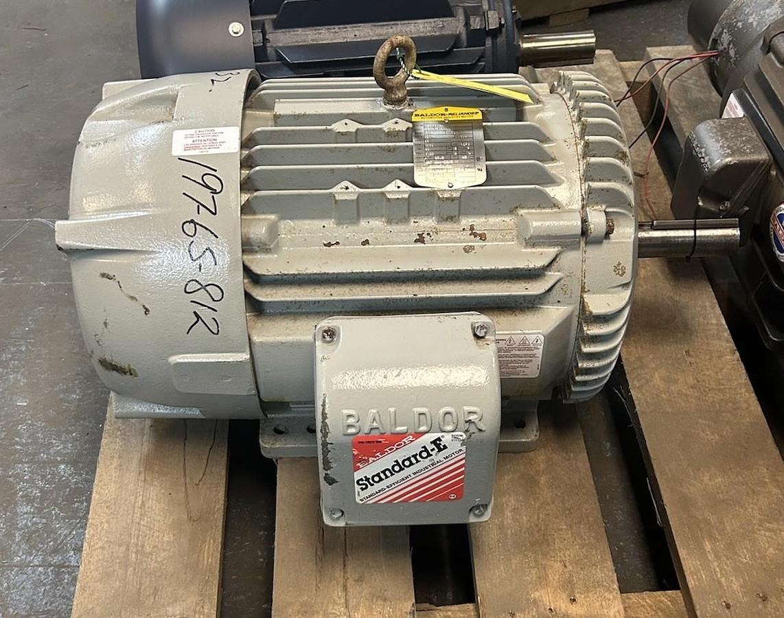 Used BALDOR,AEM2334-4,MOTOR 20HP 460V 1770RPM 3PH 286U FRAME
