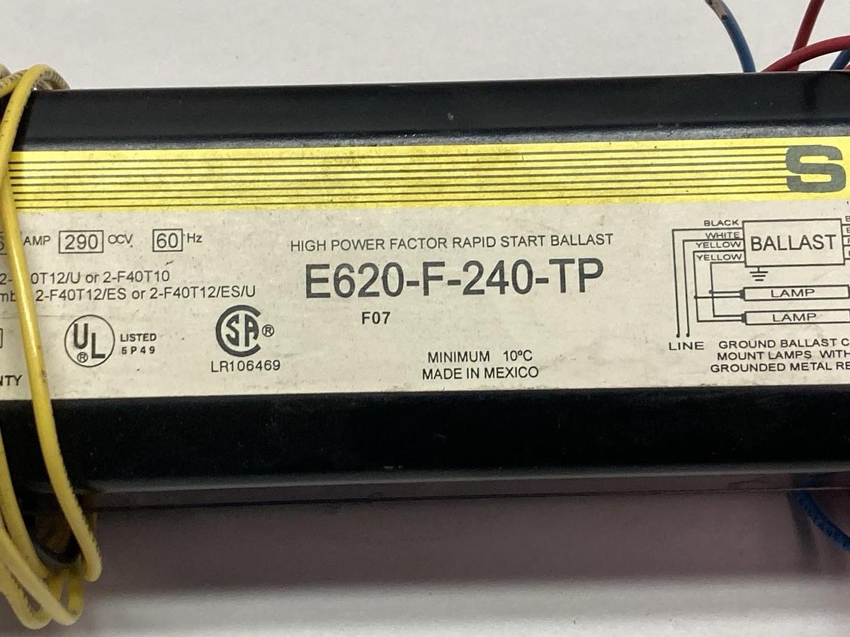 Used Magnetek,E620-F-240-TP,Universal Wat Reducer Rapid Start Ballast 120V 60HZ