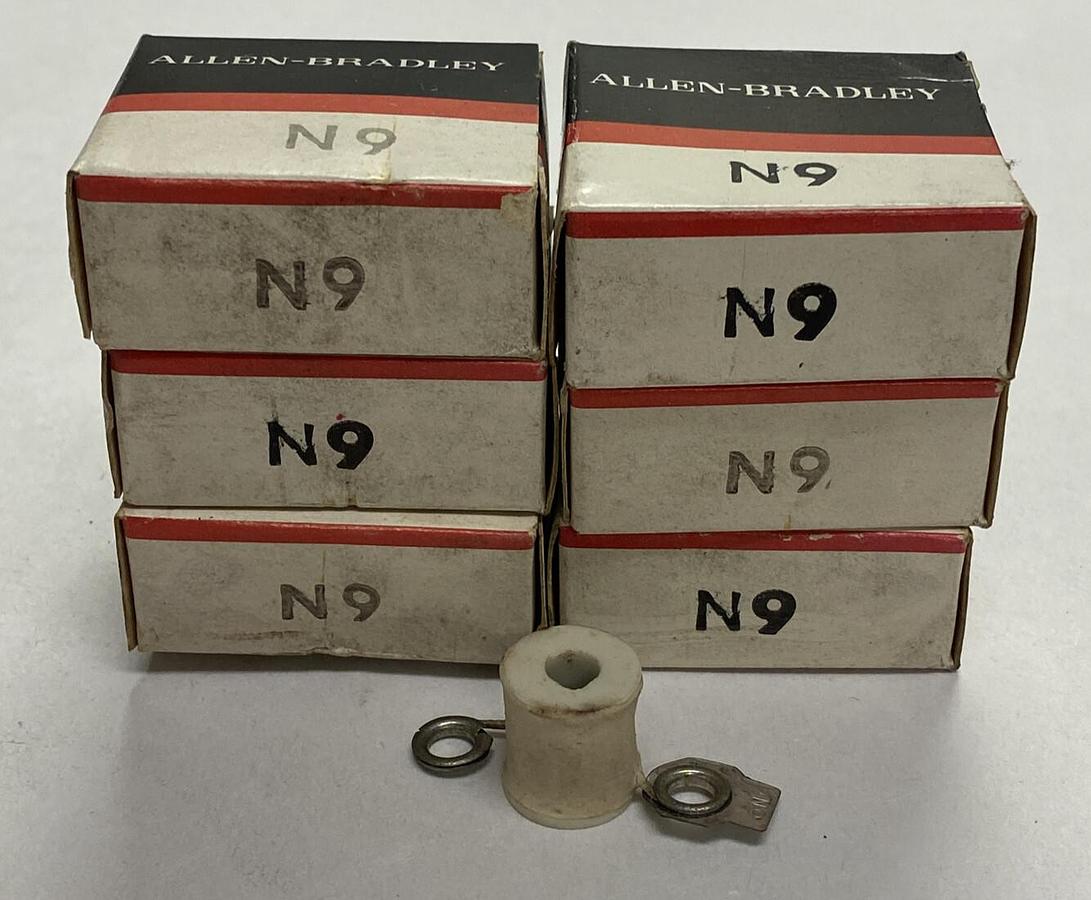 ALLEN BRADLEY,N9,OVERLOAD RELAY HEATER ELEMENT LOT OF 6 NOS