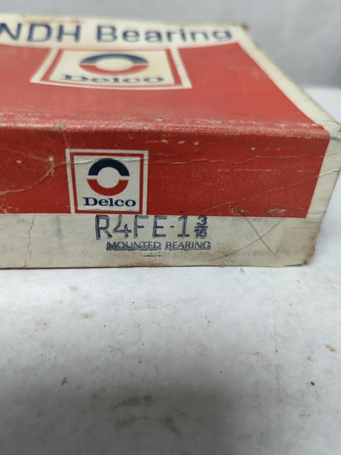 NDH DELCO,R4FE 1-3/16,FLANGE MOUNT BEARING 1-3/16 INCH BORE NOS