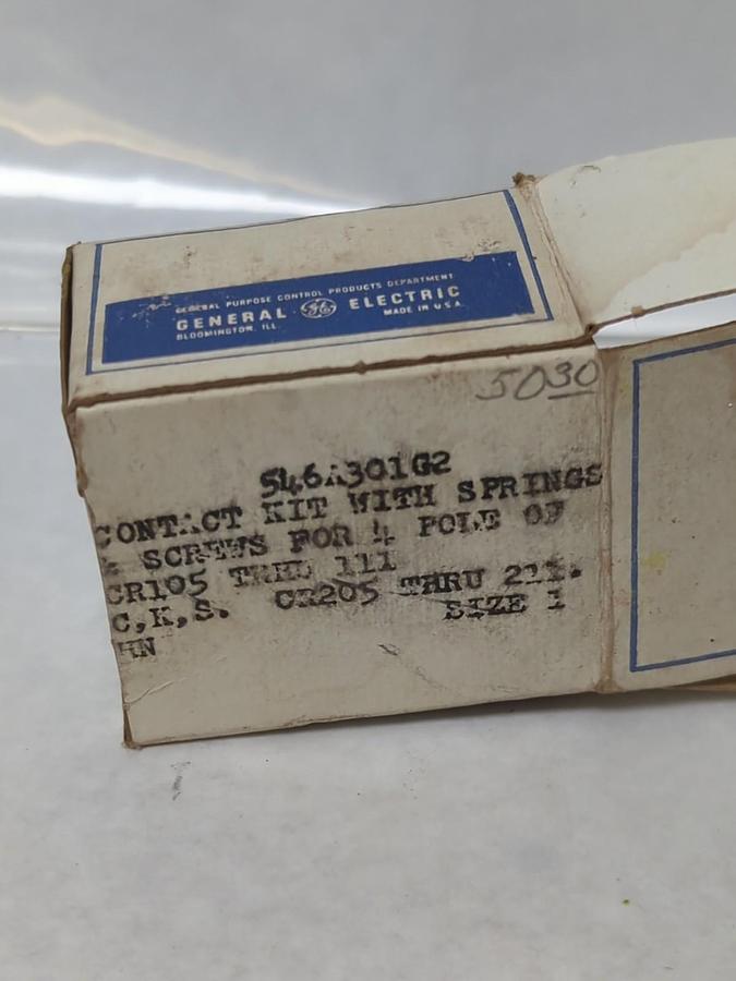 GENERAL ELECTRIC,546A301G2,CONTACT KIT WITH SPRINGS & SCREWS NOS