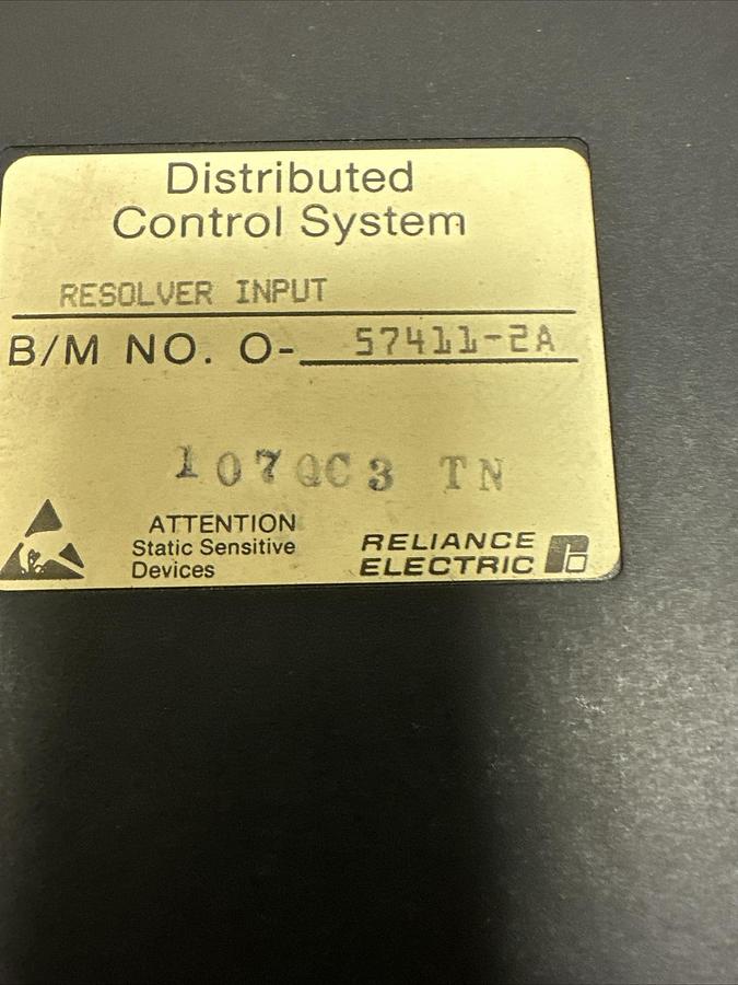 Used Reliance Electric,57411-2A,Resolver Input