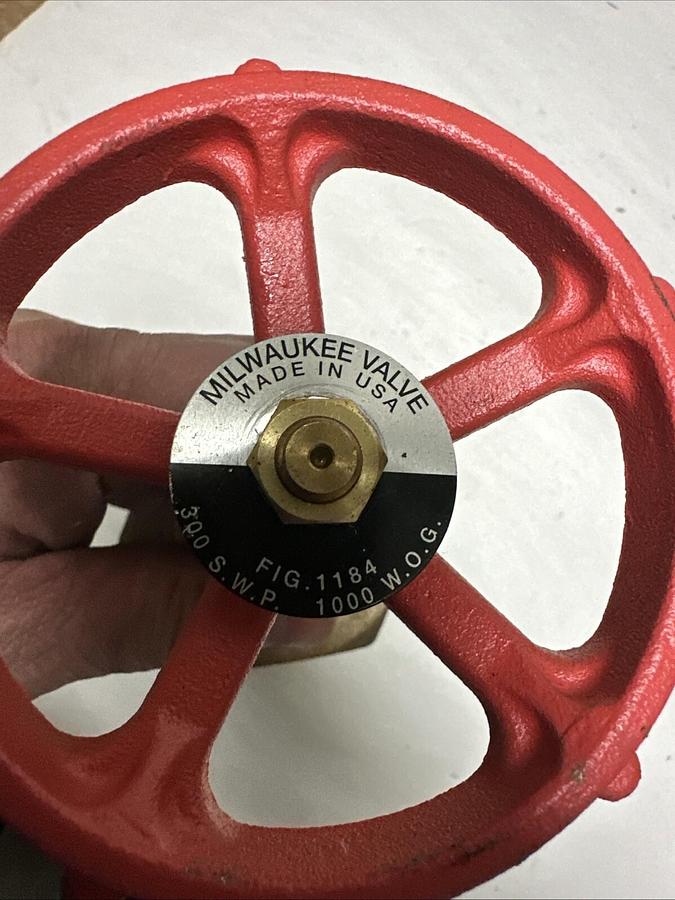 Milwaukee,300SWP 1000WOG,2" Brass Gate Valve Fig. 1184