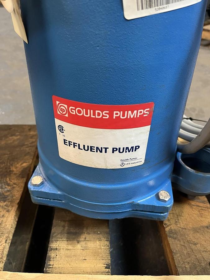GOULDS,WE1512HH,EFFLUENT SUBMERSIBLE PUMP 1.5HP 230V 1PH