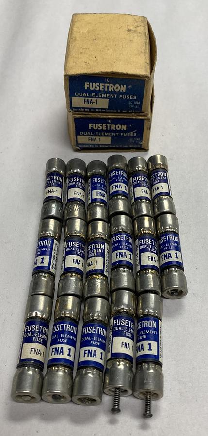 Cooper Bussmann,FNA-1,Fusetron Fuse Lot Of 17 NOS