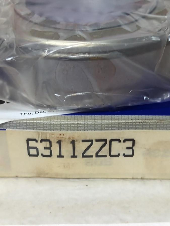 NSK,6311ZZC3,METAL SHIELDED DEEP GROOVE BALL BEARING 55MM BORE NOS